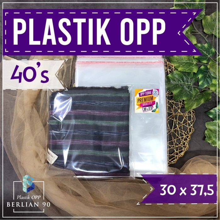 

Plastik Opp Lem 30X37,5 Cm Tebal 40 Micron Plastik Opp Seal Premium