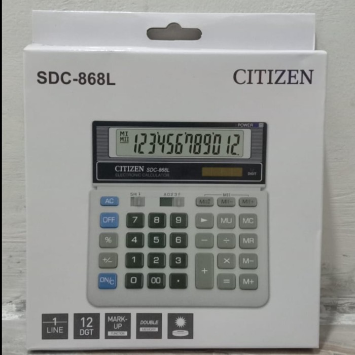 

Kalkulator Citizen Sdc 868L Original Calkulator