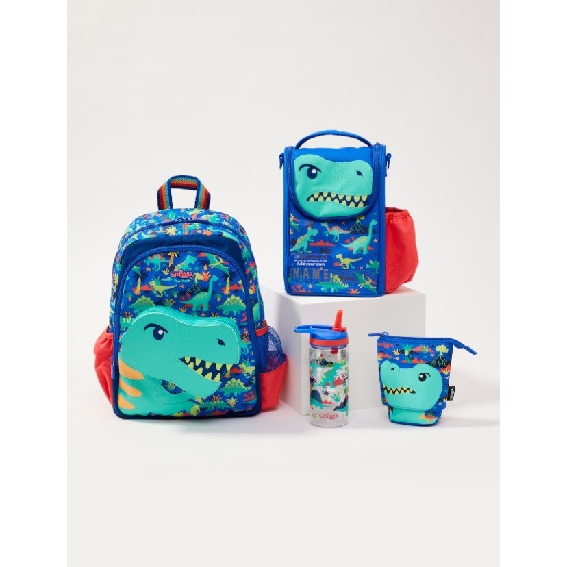 Best Seller Smiggle Movin Dino Backpack Lunchbag Hardtop Bottle Original