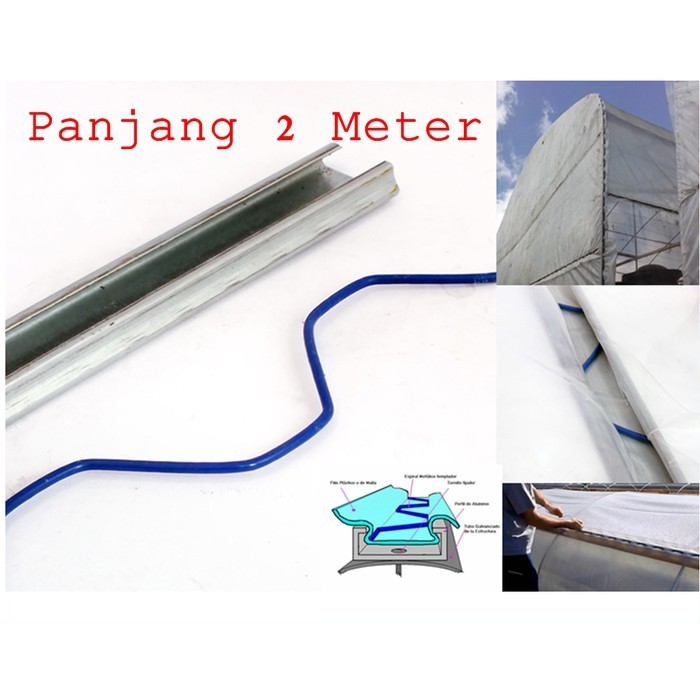 Jual spring clip plastik uv panjang 2 meter