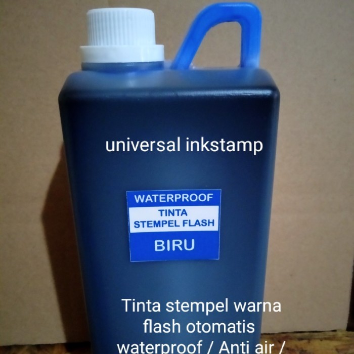 

Tinta stempel flash anti air, anti luntur,( tinta waterproof ) 1 liter