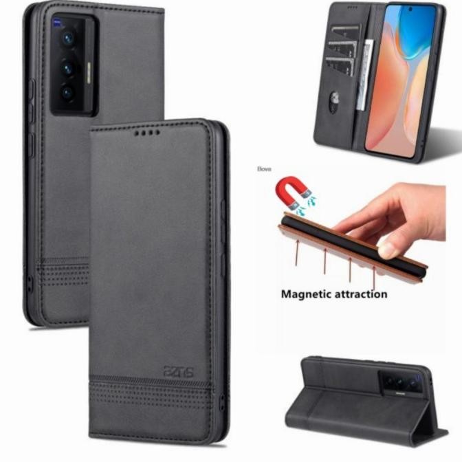 Siap Kirim Case Vivo X70 pro/x70 pro flip case AZUS casing Dompet lipat kulit