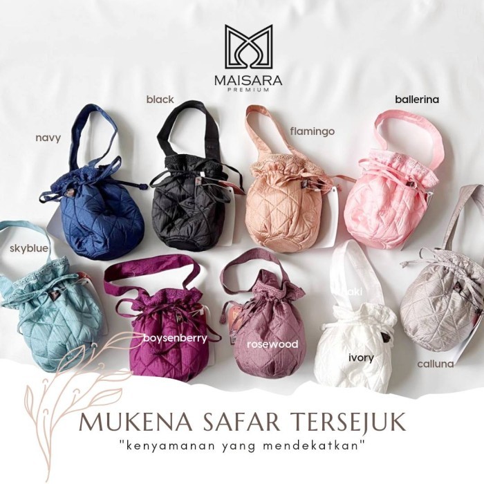 Mukena Safar Parasut Maisara Premium Telekung Dewasa