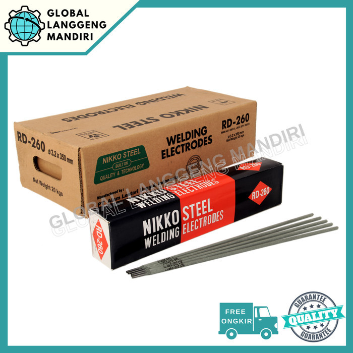 Kawat Las Nikko Rd260 2.6Mm (5Kg) / Rd 260 2.6 Mm Steel