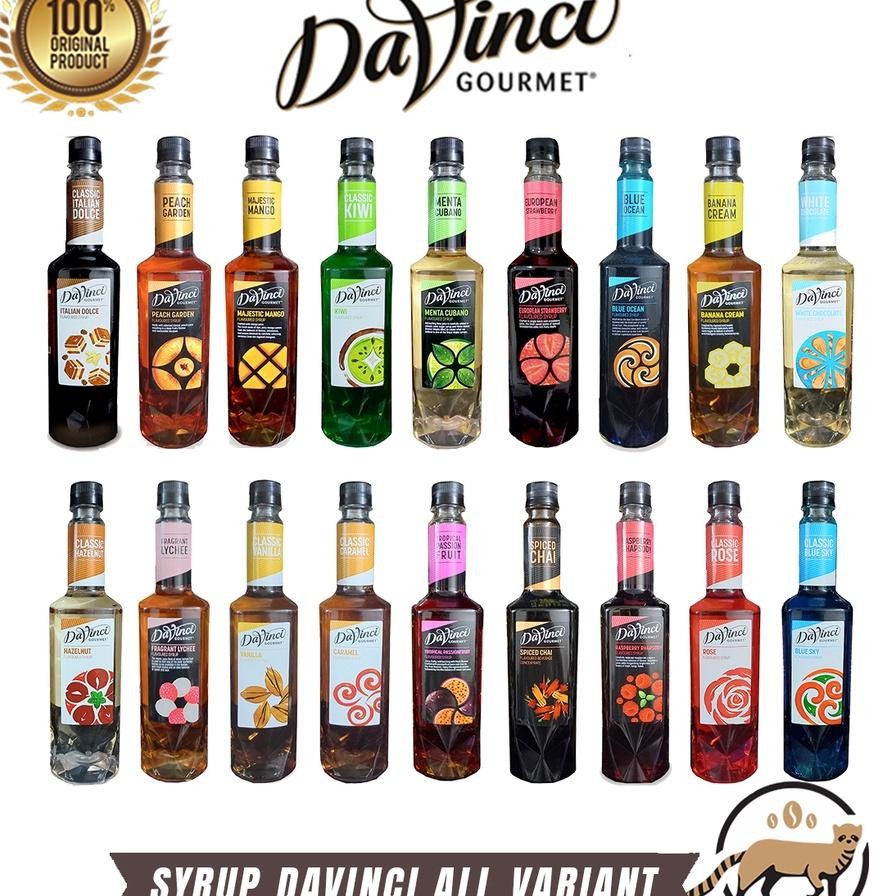 

Davinci Yrup All Variant Irup Davinci Hazelnut Vanilla Caramel Lychee Menta Cubano