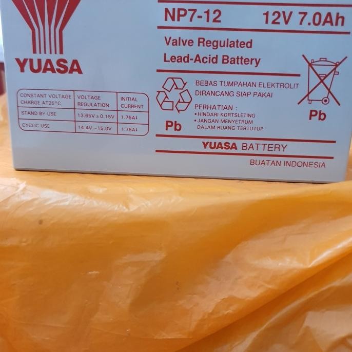 Produk Baru Jual Aki Ups Yuasa 12Volt 7Ampere