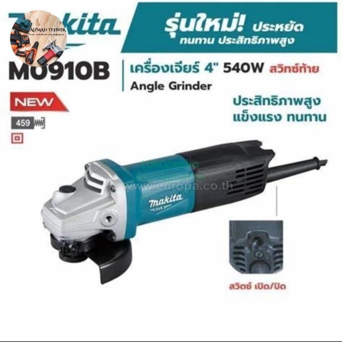 READY STOK!! MAKITA M0910B Gerinda Tangan 4" Mesin Gurinda Listrik Makita Original