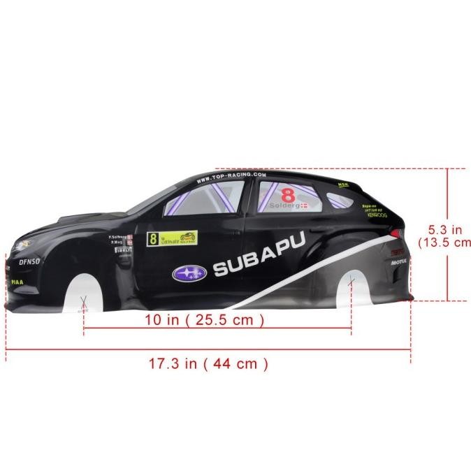 Promo Body Shell WRX10 Subaru STI 1/10 Rc Rally Drift Rally Onroad rc Car COD