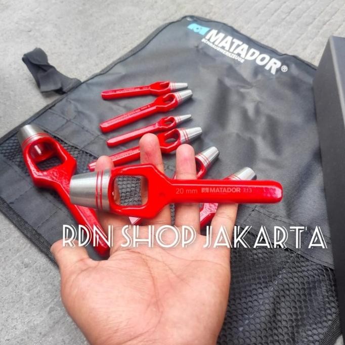 

Terlaris Hollow Punch Set 8 Pcs 3 - 25 mm MATADOR alat plong gasket manual SALE