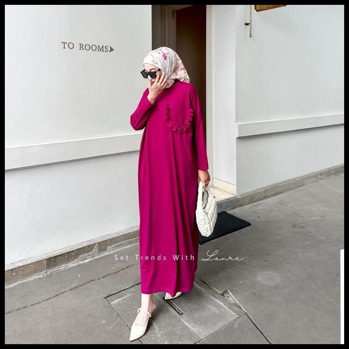 Terlaris Mila Batwing Dress Bahan Kaos Cotton Combed 24S-Gamis Jumbo Murah Grosir Good Quality