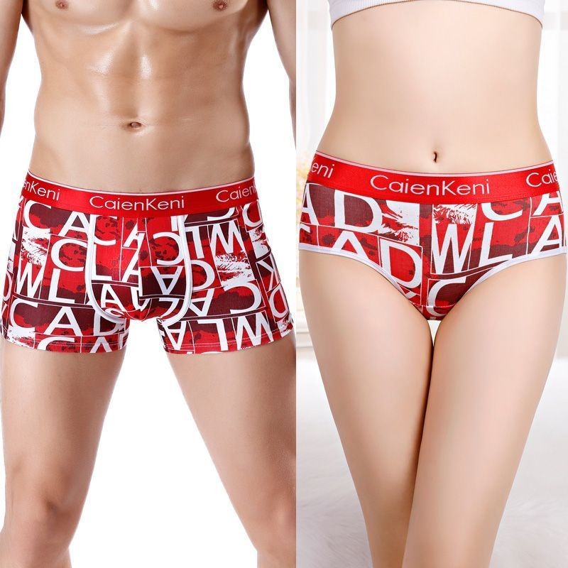 Pakaian Dalam Pasangan Berkualitas Tinggi Setelan Pakaian Dalam Katun Murni Pria dan Wanita, Pakaian