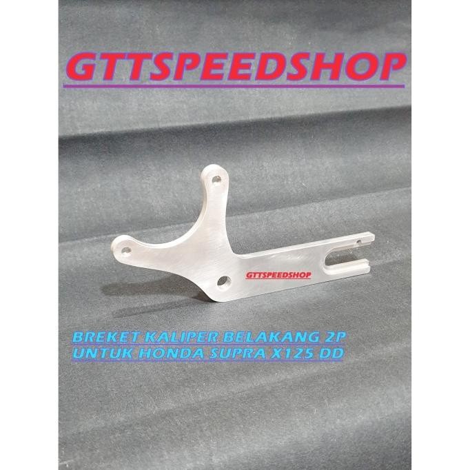 Promo BREKET KALIPER 2P BELAKANG HONDA SUPRA X125DD BAHAN ALUMINIUM FULL CNC COD