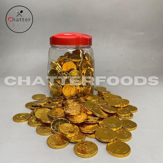 

Promo Coklat Koin Emas Kecil Isi 180/ Coklat Koin Euro Kemasan Toples/ Coklat Bentuk Koin Emas 500Gr