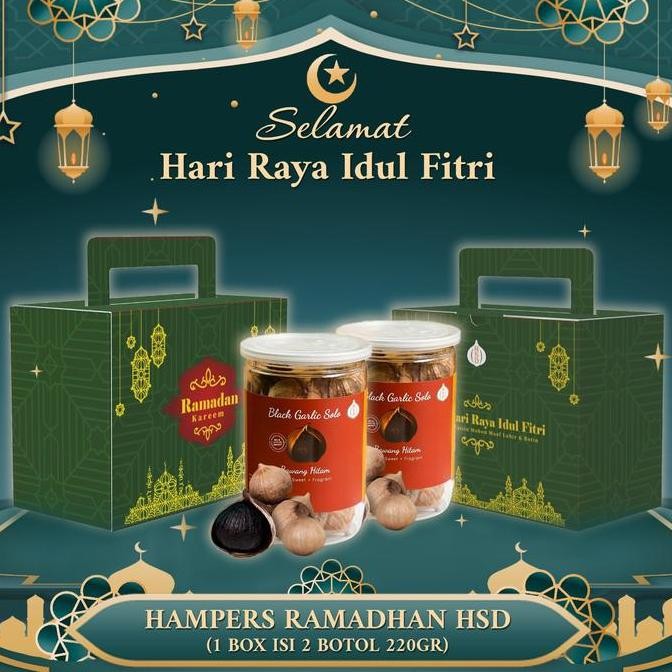 

Grosir Hsd Black Garlic Jumbo 220Gr 2 Botol | Special Edition Hampers Hsd - Gift, Hitam