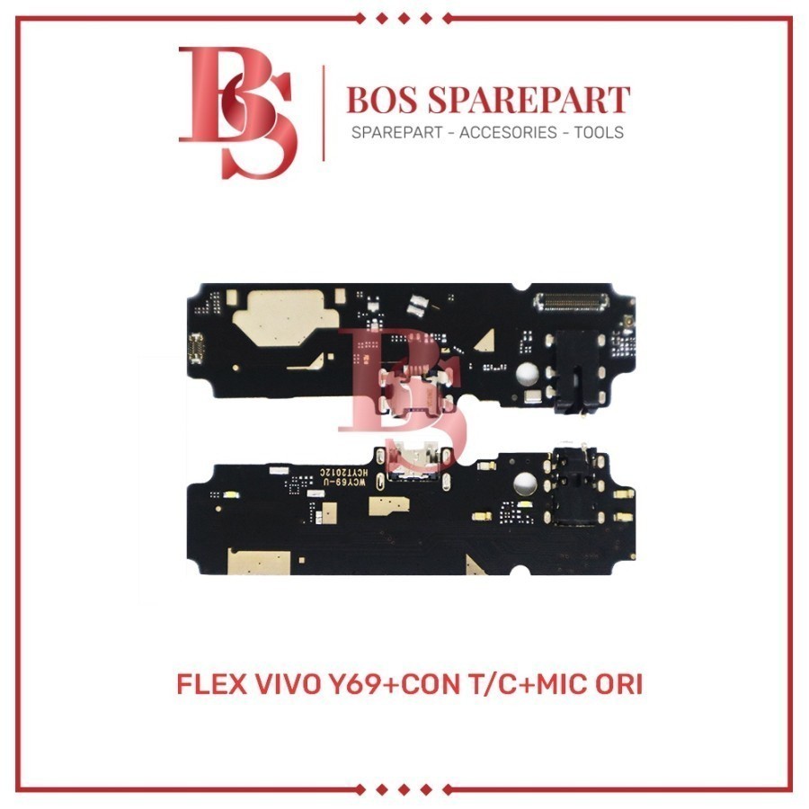 FLEXIBEL VIVO Y69 + CONNECTOR CHARGER + MIC ORI