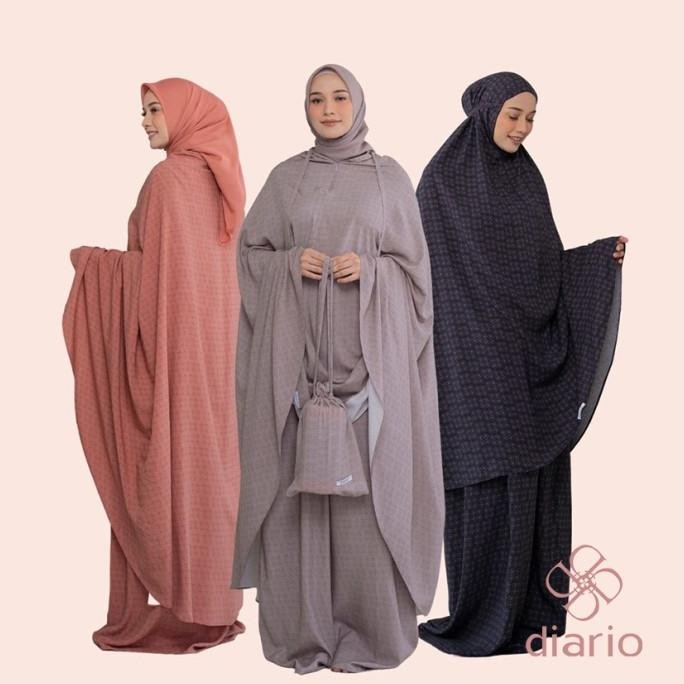 Mukena Dewasa Rayon Lunara 2 in 1 Diario