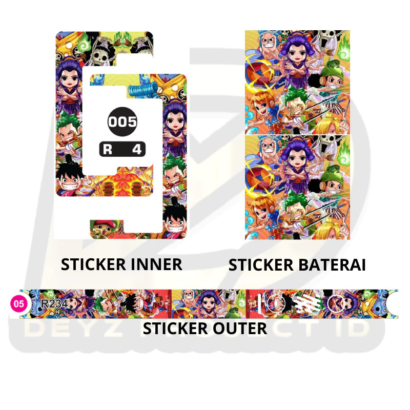 

Premium Cut - Stiker Set Cutting No 234 Ukuran R Variasi 05 Garskin Stiker / Case Custom Terlaris 2PCS/ Fullbody