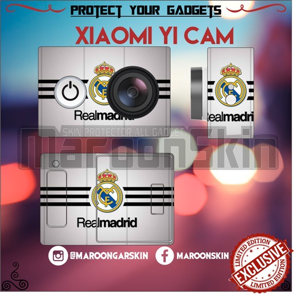

Premium Cut - Xiaomi Yi Cam Real Madrid Garskin Stiker / Case Custom Terlaris 2PCS/ Fullbody
