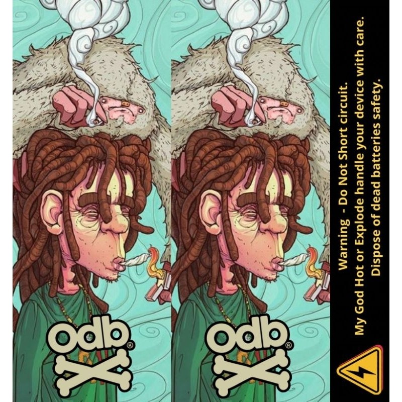 

Premium Cut - Ambitionstore Stiker Wrap Baterai 18650 Odb Retro Art V2 Series Pelindung Dan Penghias Untuk Segala Merek 24 Garskin Stiker / Case Custom Terlaris 2PCS/ Fullbody