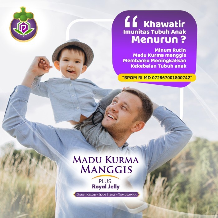 

ORIGINAL Madu Kurma Manggis 10 in 1 - Herbal Anak untuk Imunitas & Kecerdasan - 125 ml PREMIUM