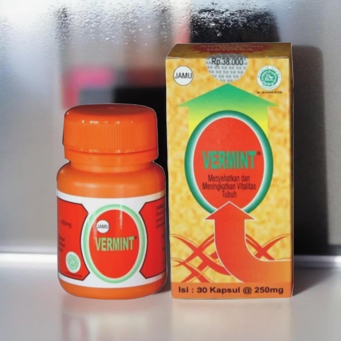 

ORIGINAL Vermin 30 Kapsul Obat Demam Typus / Tipes PREMIUM