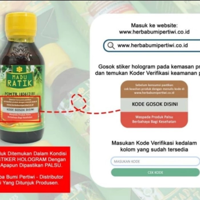 

ORIGINAL Madu Ratik Herbal Sendi Rematik PREMIUM