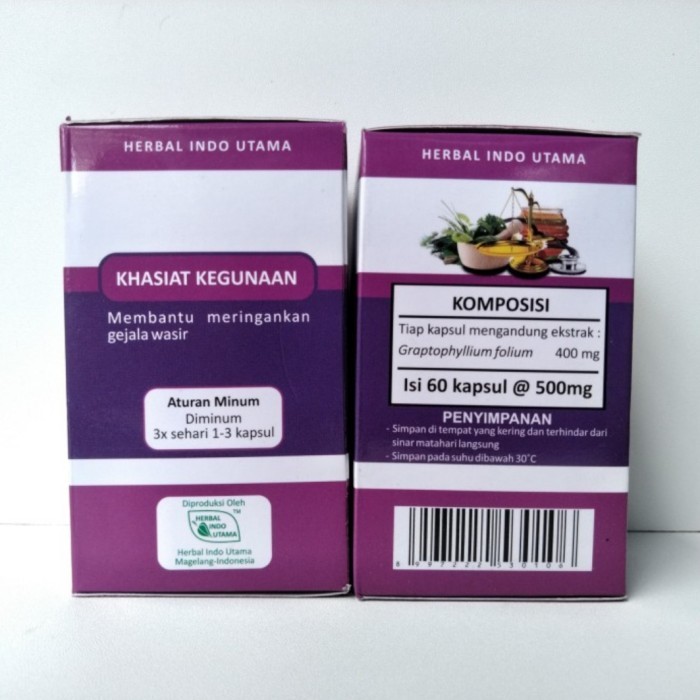 

ORIGINAL HIU Daun Ungu 60 Kapsul - Herbal Ampuh untuk Wasir dan Ambien PREMIUM