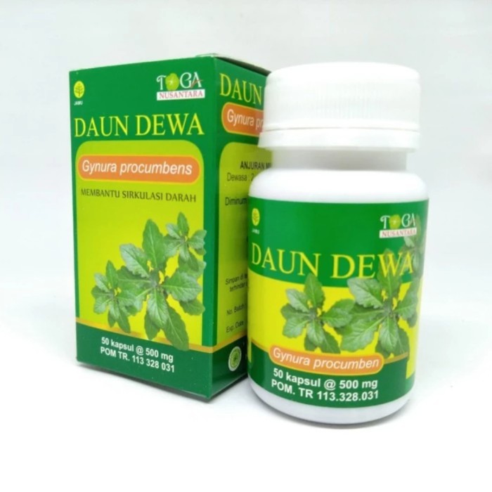 

ORIGINAL Kapsul Daun Dewa Isi 50 Toga Nusantara PREMIUM