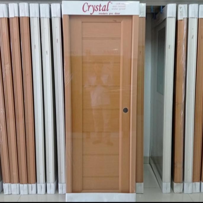 Pintu Pvc Crystal Custom Order Elegan Coklat Projectstore11