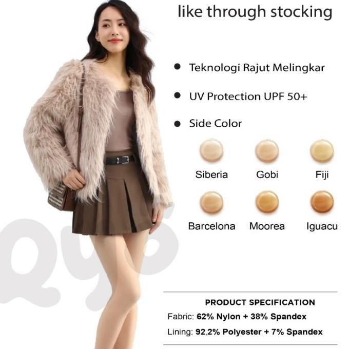 Mijing japan Socks Yesstyle Mijua Stocking kulit jepang seperti kulit H24S