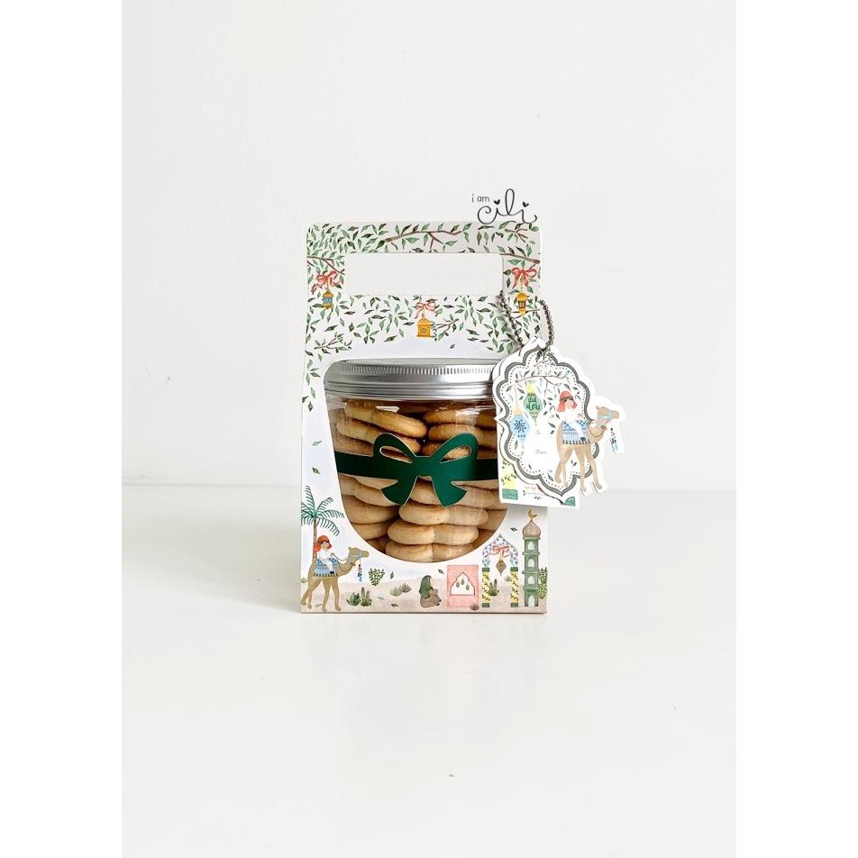 

] (BOX JAR 600 ml LEBARAN ) kotak kue kering toples tabung 600ml (isi10)