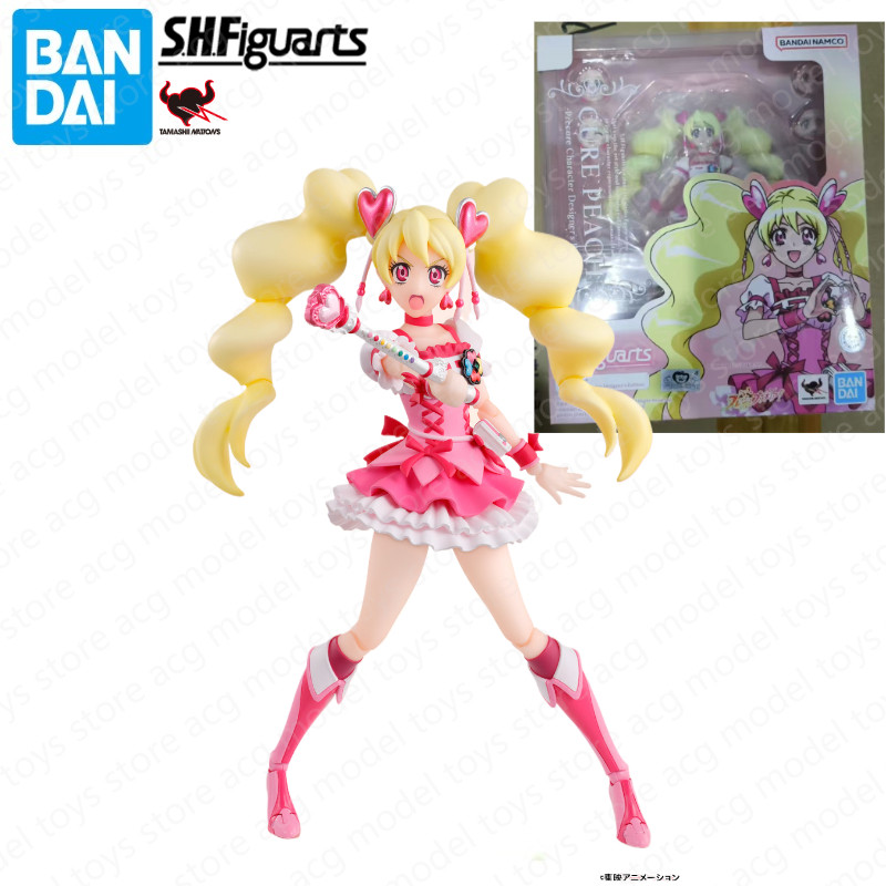 JBS Original Bandai S.H.Figuarts Fresh Precure Cure Peach Chiffon Action Kawaii Anime Girls Figures 