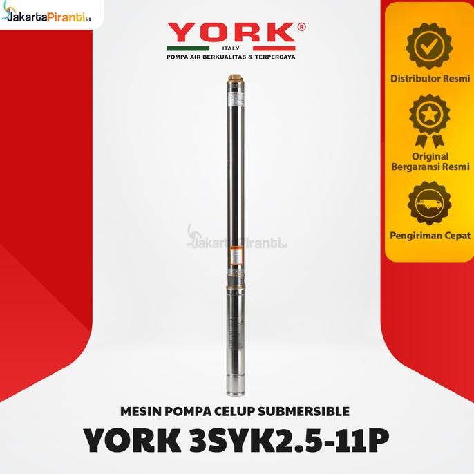 Mesin Pompa Celup Submersible Satelit Sibel 0.5Hp York 3Syk2.5-11P Projectkini