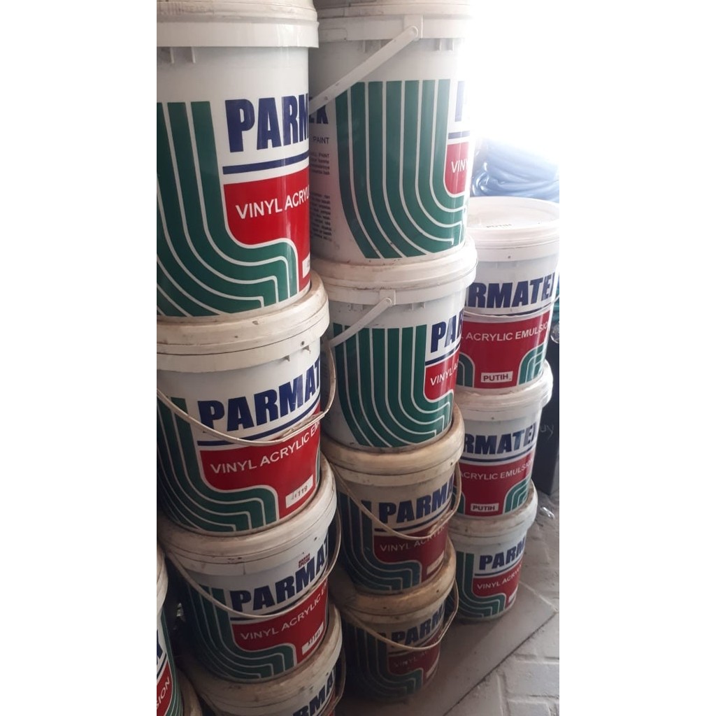 Promo Cat Tembok Parmatex Pail . Tidak Luntur . Khusus Gojek Grab Instant Best Quality Asli 100%