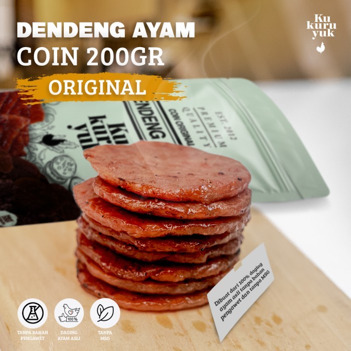 

[PREMIUM COIN] Rasa Original/Honey - 200 Gram - Dendeng Ayam Kukuruyuk