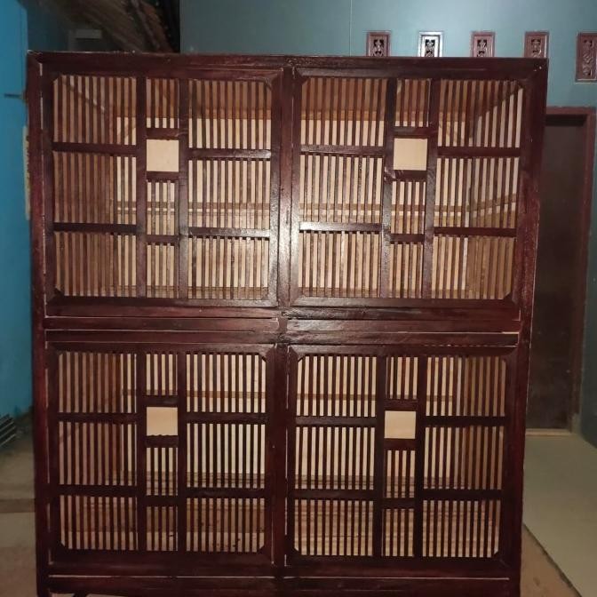 BEBAS ONGKIR - kandang ayam bangkok / jago 4 pintu ukuran 75x75x75 perpintu