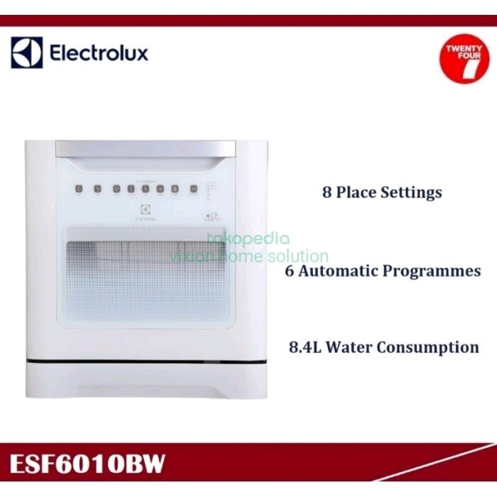 Mesin Cuci Piring Dish Washer ELECTROLUX ESF6010BW 8 Place Setttings