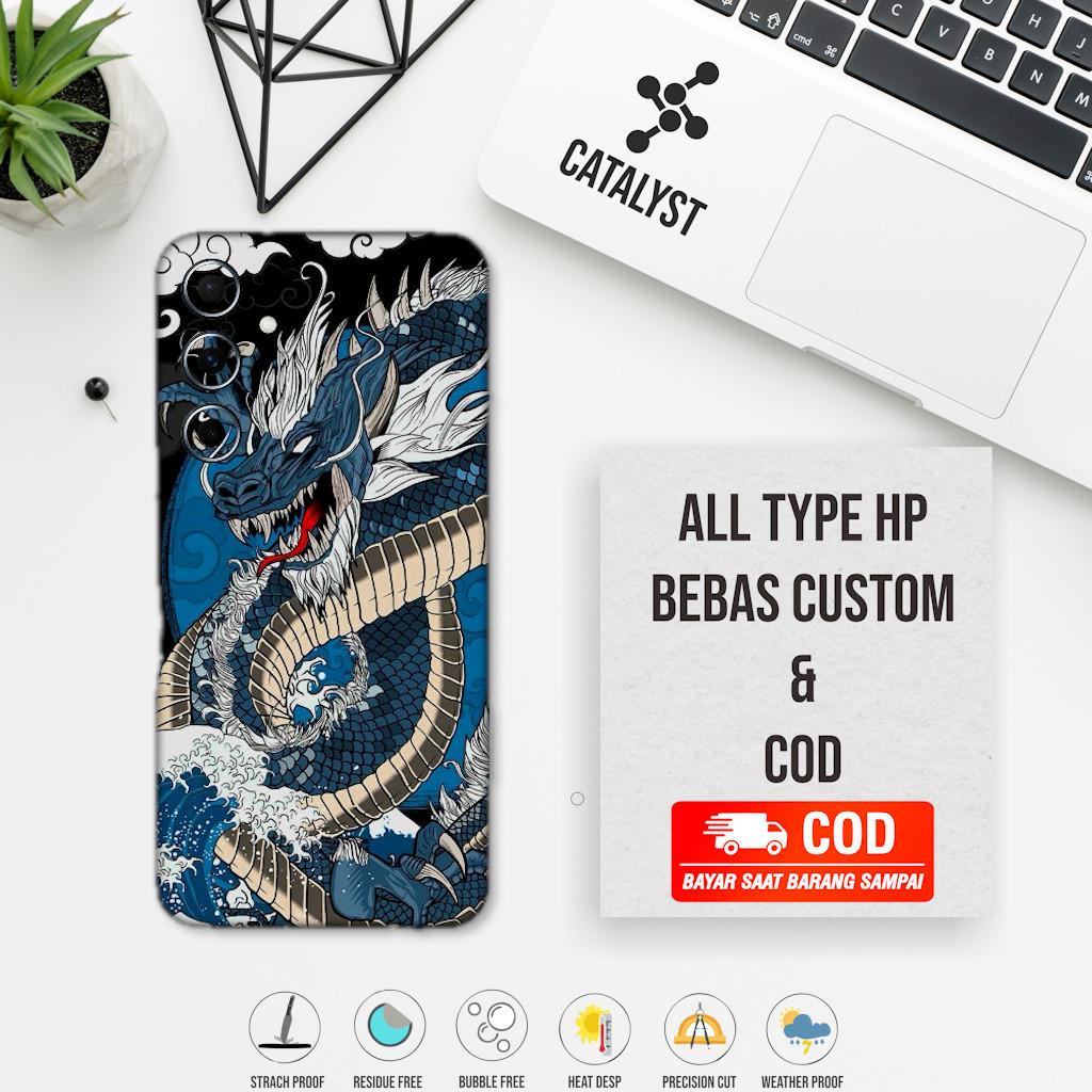 

Premium Cut - Samsung A55 Dragon R29 Garskin Stiker / Case Custom Terlaris 2PCS/ Fullbody