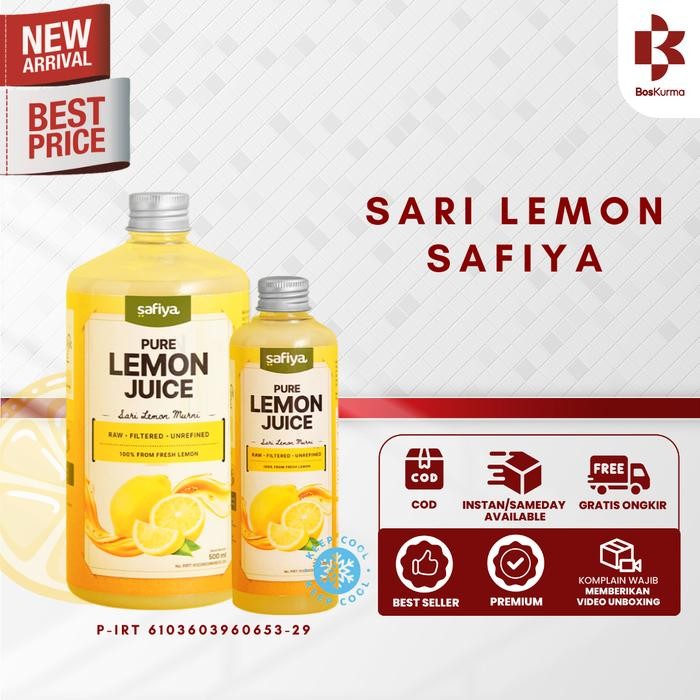

Lemonits Safiya - Sari Lemon 500 ml - Orange Juice Jus Botol