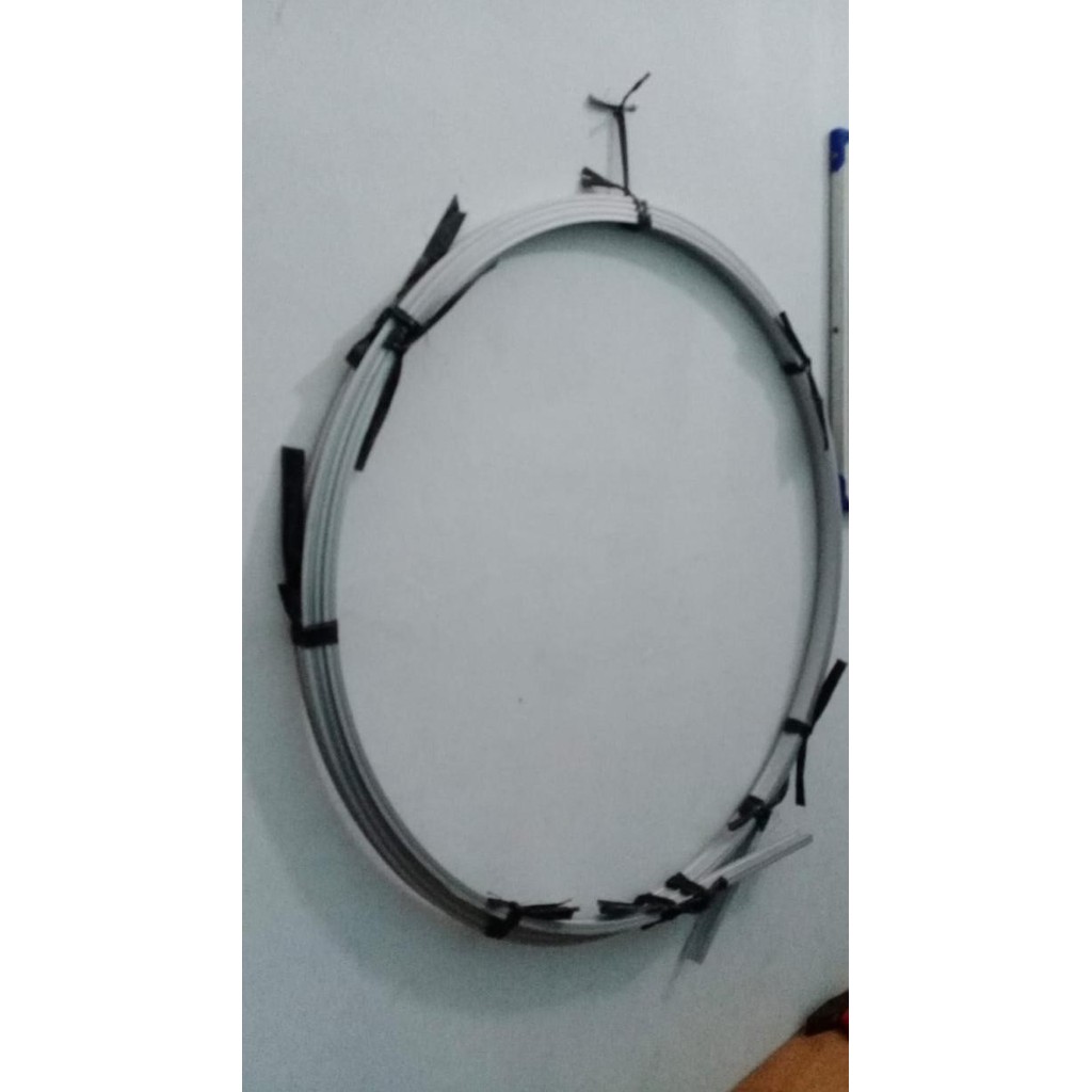 Rel / Rell / Rail / Batang Gorden Flexi / Elastis Warna Silver