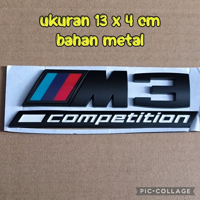 emblem tulisan M3 COMPETITION emblem M3 COMPETITION untuk B M W
