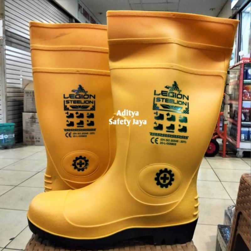 Sepatu Safety Boot Legion Original / Sepatu Boot Legion Ujung Besi