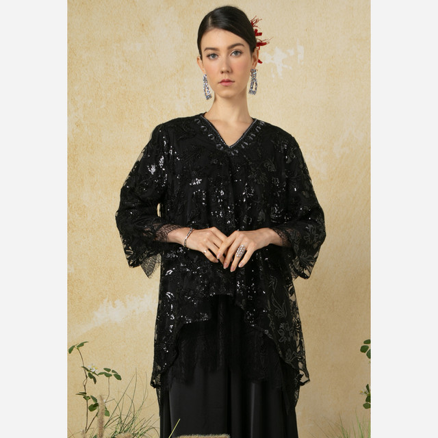 Zalia Adiratna Sequin Top Wanita