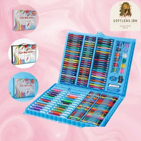 

CRAYON SET ISI168 PCS / ALAT LUKIS ANAK SET PENSIL WARNA CRAYON
