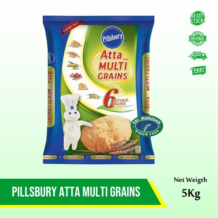 

<<<<<] PILLSBURY ATTA MULTI GRAINS 5 KG