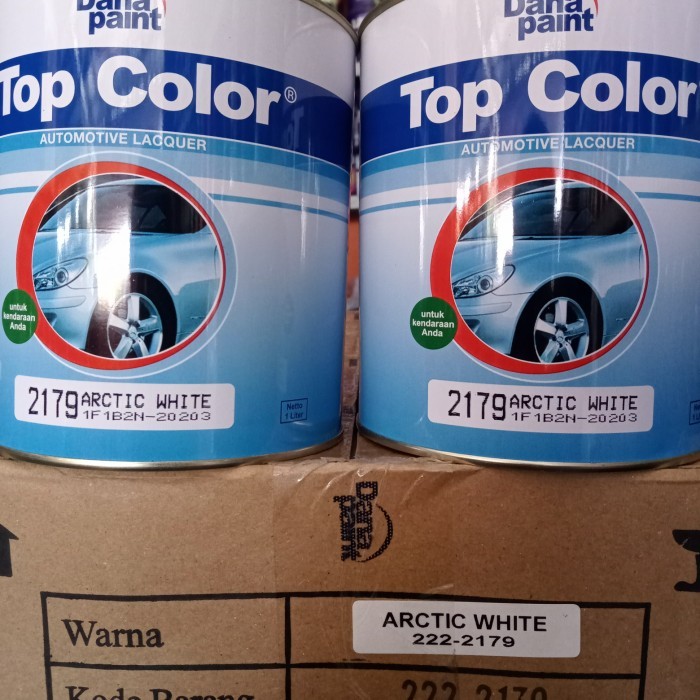 TERBARU cat Duco top color Arctic white PROMO