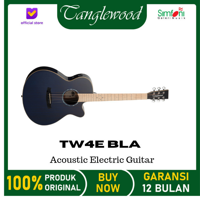 Acoustic Electric Tanglewood TW4E BLA TW4EBLA
