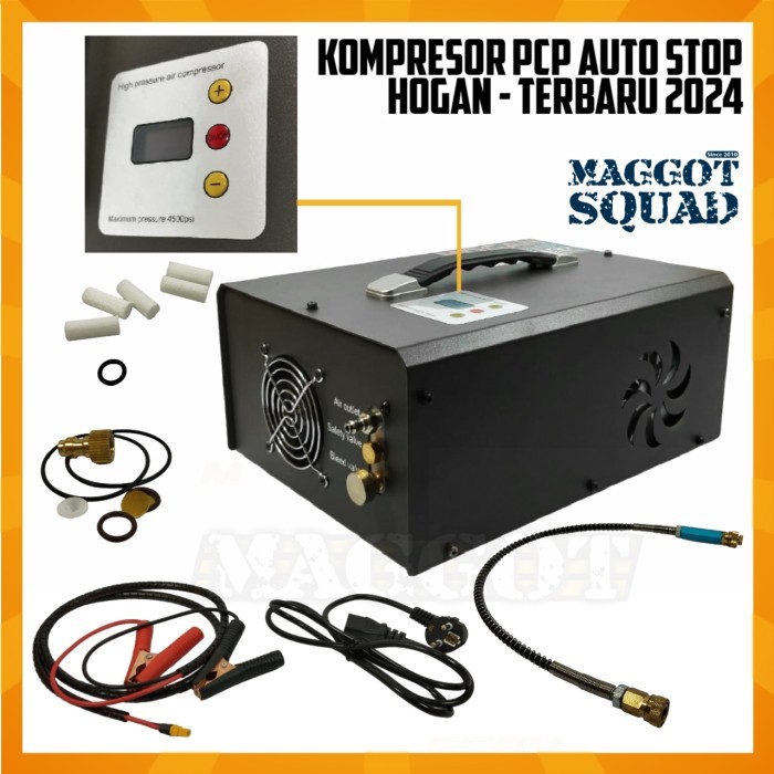TERBARU - POMPA PCP KOMPRESOR LISTRIK HOGAN AUTO STOP SHUT OFF DIGITAL