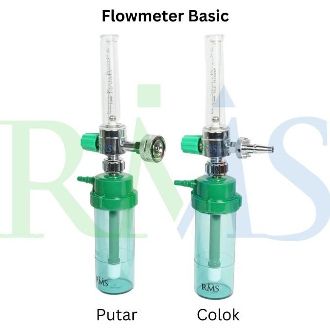 RMS Flowmeter Oksigen Humidifier Connector Ohmeda Regulator Dinding O2