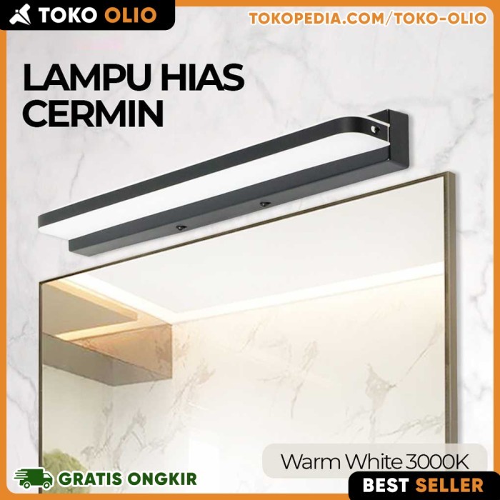 Lampu Cermin Kaca Meja Rias Wastafel Dinding LED Warm White